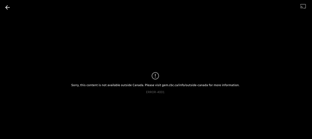 cbc gem error message october 2026