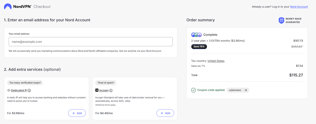 nordvpn complete plan 10 22