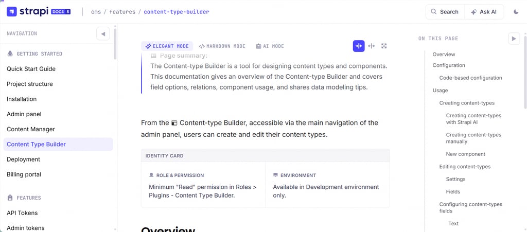 Strapi Content Type Builder