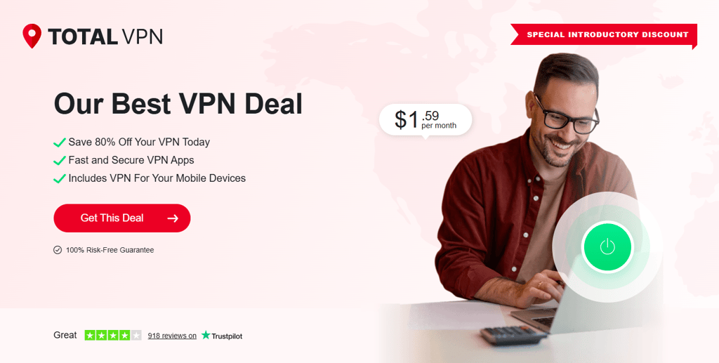 TotalVPN website