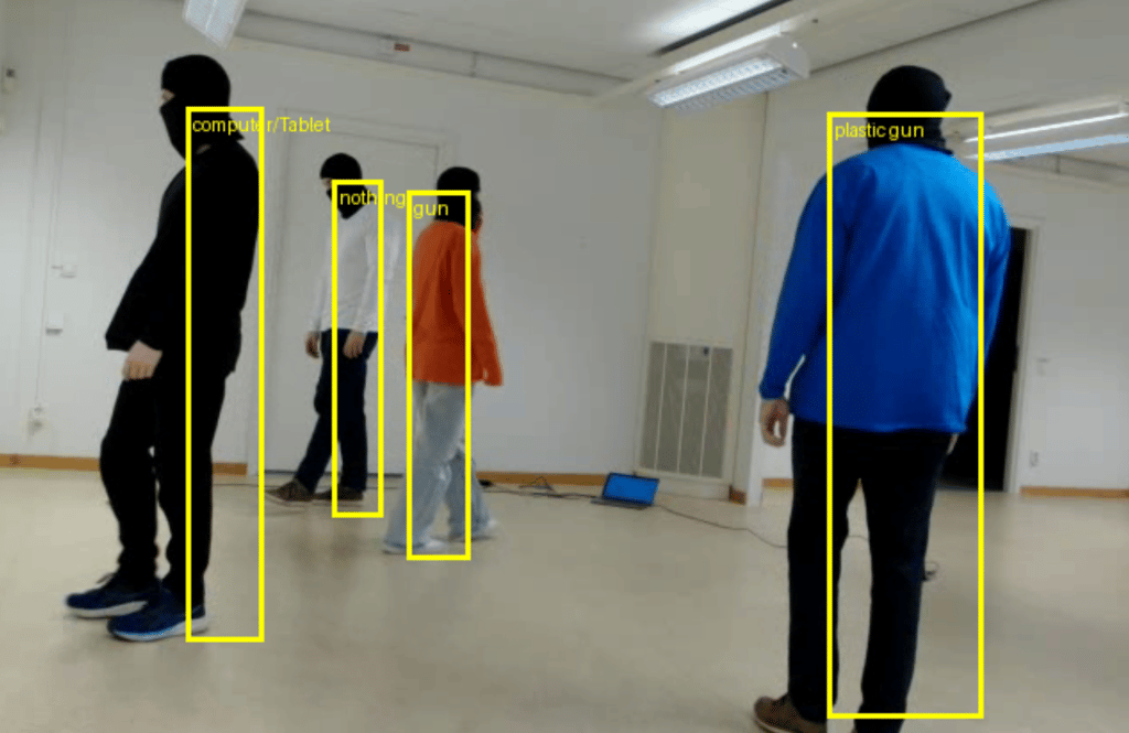 wifi system detecting handgun
