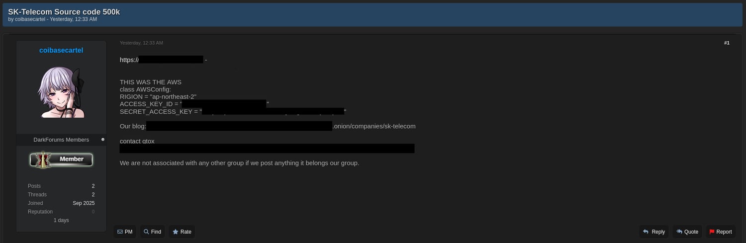 SK Telecom source code breached, claim hackers | Cybernews