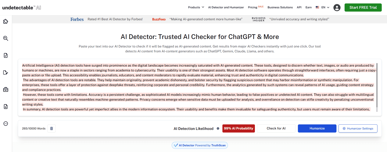 Best Free AI Detector: Top 7 Tools to Spot AI-Generated Text