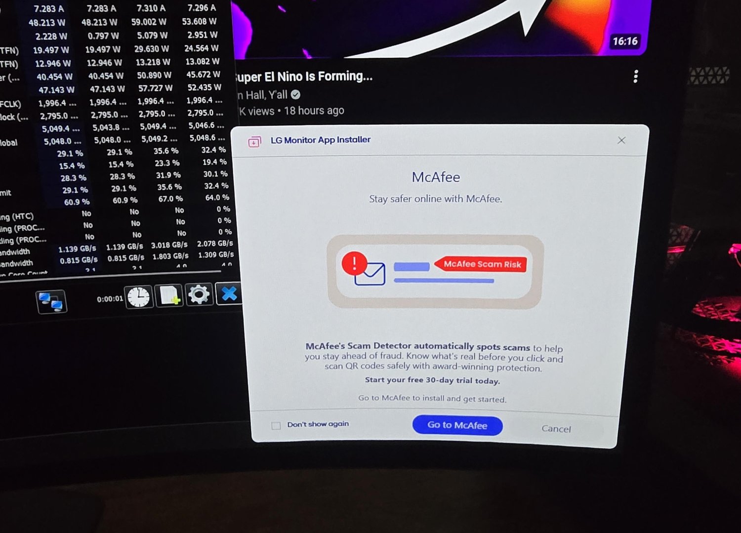 LG adware controversy: monitor pushing McAfee subscriptions | Cybernews