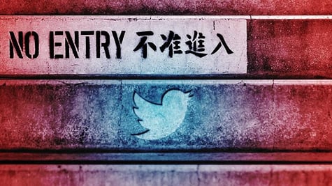 Twitter logo China