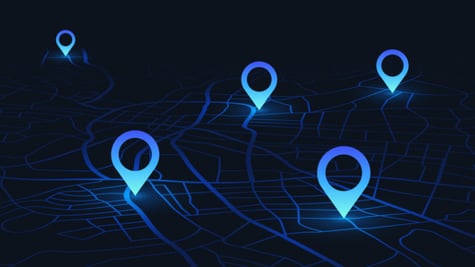 tags on the map