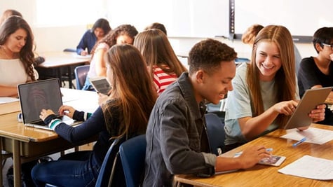 College students in classroom