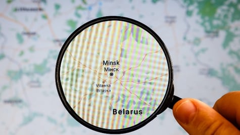 Map of Minsk, Belarus