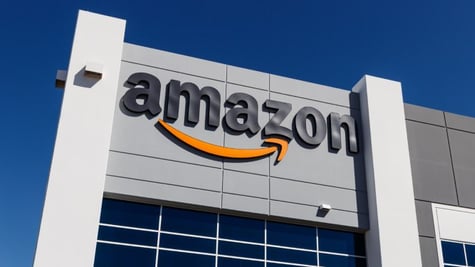 building with Amazon Logo