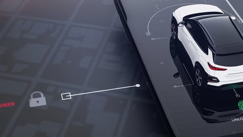 Smart car illustration