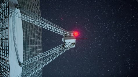 Big satellite antenna