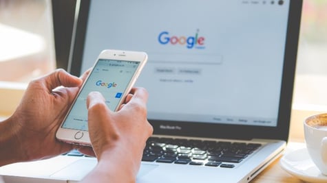 Google on laptop and mobile