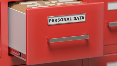 Red Personal data drawer