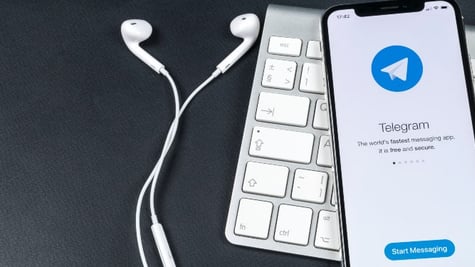 Telegram app on mobile