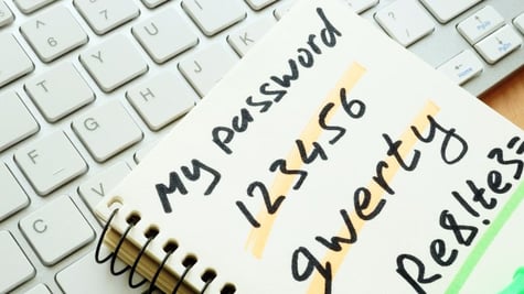 My password on notebook