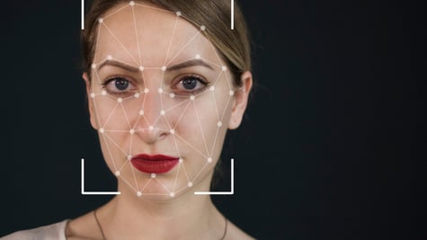 Woman face deepfake artificial intelligence