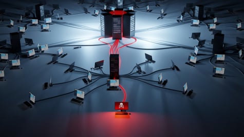 Compromised computer connected to a network