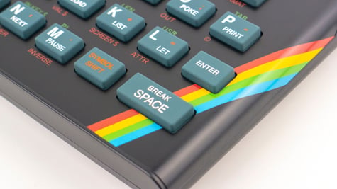 Keyboard with rainbow flag