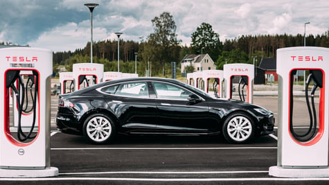 Tesla charging station
