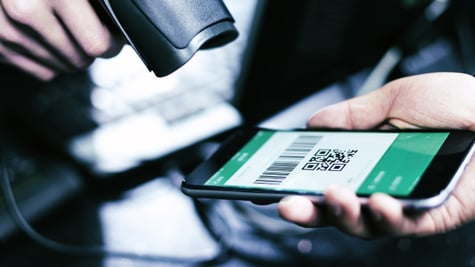 scanning a qr code