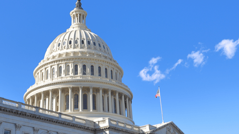 US Capitol building on a nice sunny day
