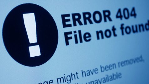 Error 404 sign