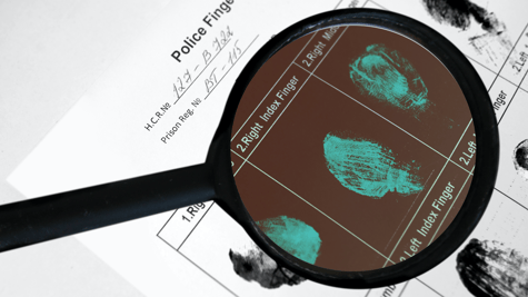 Police fingerprint