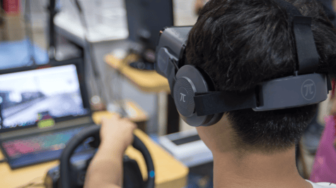 Man with VR glasses