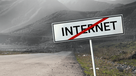 No Internet sign
