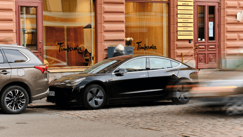 Tesla Model 3 red