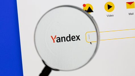 Yandex on screen