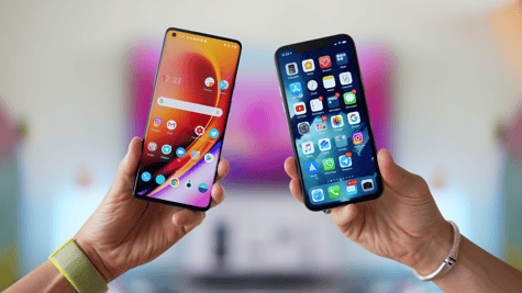 Android and Apple smartphones