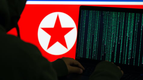 North Korea hacking concept