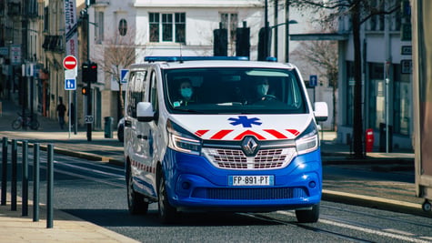 Ambulance car in France