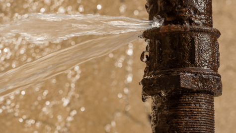 Metaphorical image to represent water company being hacked