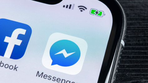 Facebook and Messenger apps on mobile phone