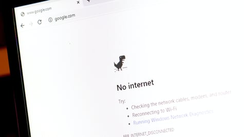 No internet sign