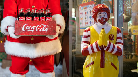 Coca Cola and McDonald's logos