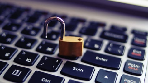 Keyboard with open lock