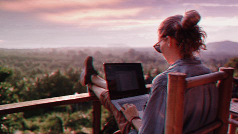 Remote work concept