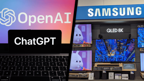 Open AI and Samsung logos