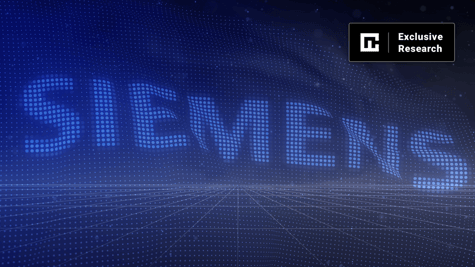 Siemens logo seen