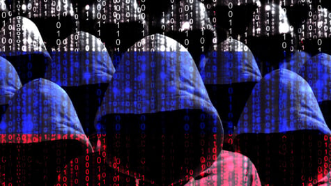 Russian Hackers in hoods