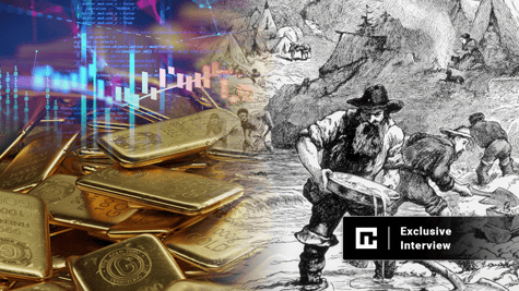 gold, stocks market and gold rush