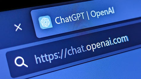 OpenAI website in browser