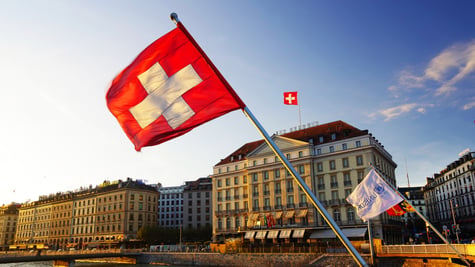Swiss Flag, Geneva