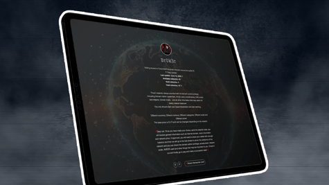 IABs Tor website screen seen on a tablet