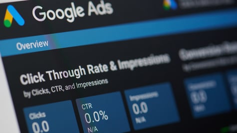 Google ads menu