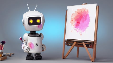 robot who paints