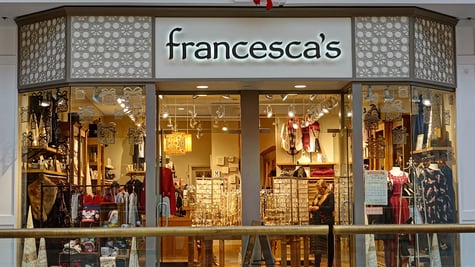 Francesca's boutique store front
